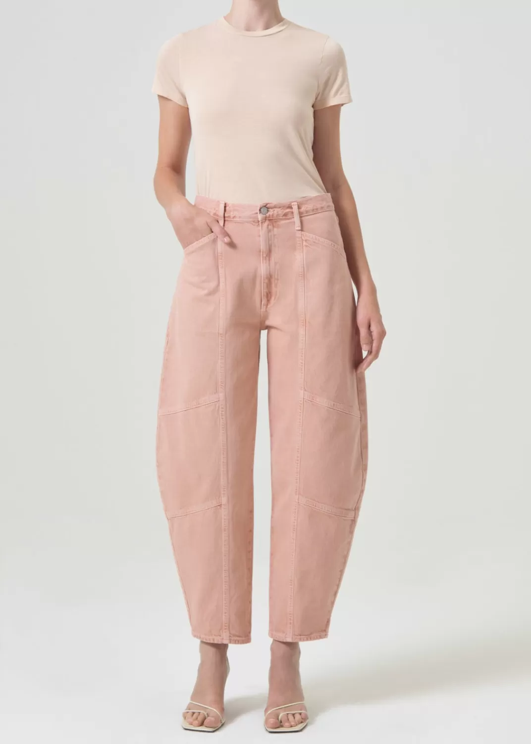 Fashion AGOLDE Mara Jean In Pink Salt