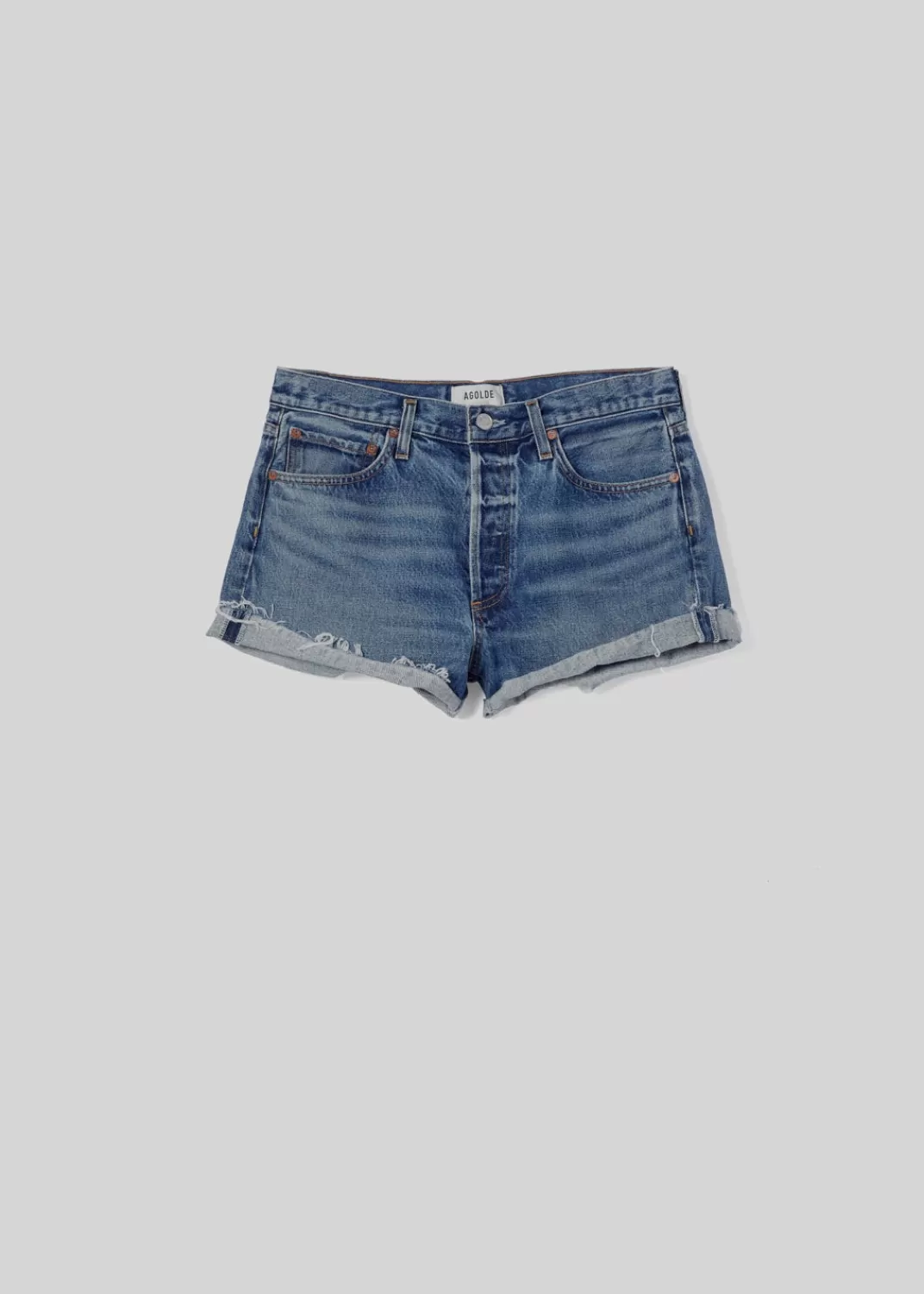 Online AGOLDE Parker Vintage Rolled Short In Ruin